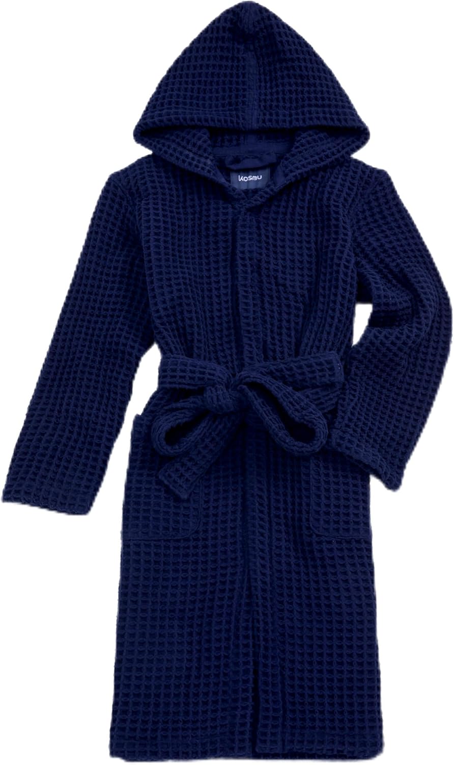 Luxury Hotel & Spa Silk-infused Japanese Cotton Waffle Unisex Hooded Bathrobe. (Used see the pictures)